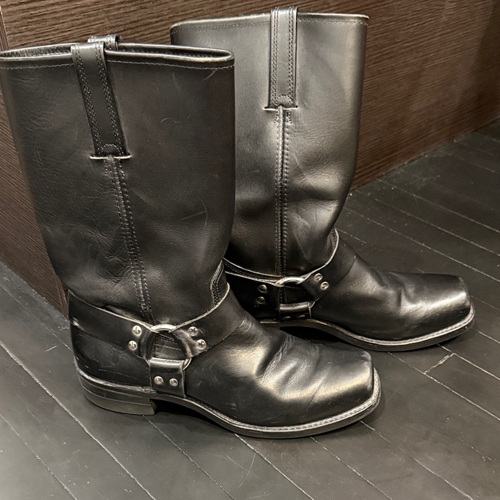 Frye Black Harness Men's Boots